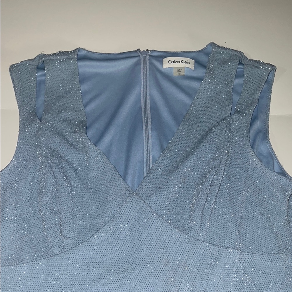 Calvin Klein Light Blue Sleeveless Dress
